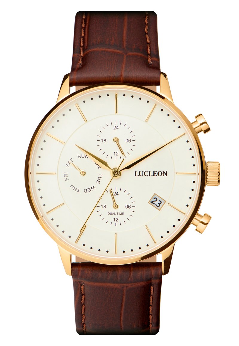 LUCLEON LAURENS - Kronografklokke - brown