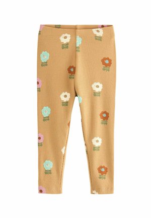 STANDARD - Leggingsit - ochre cream pastel flowers