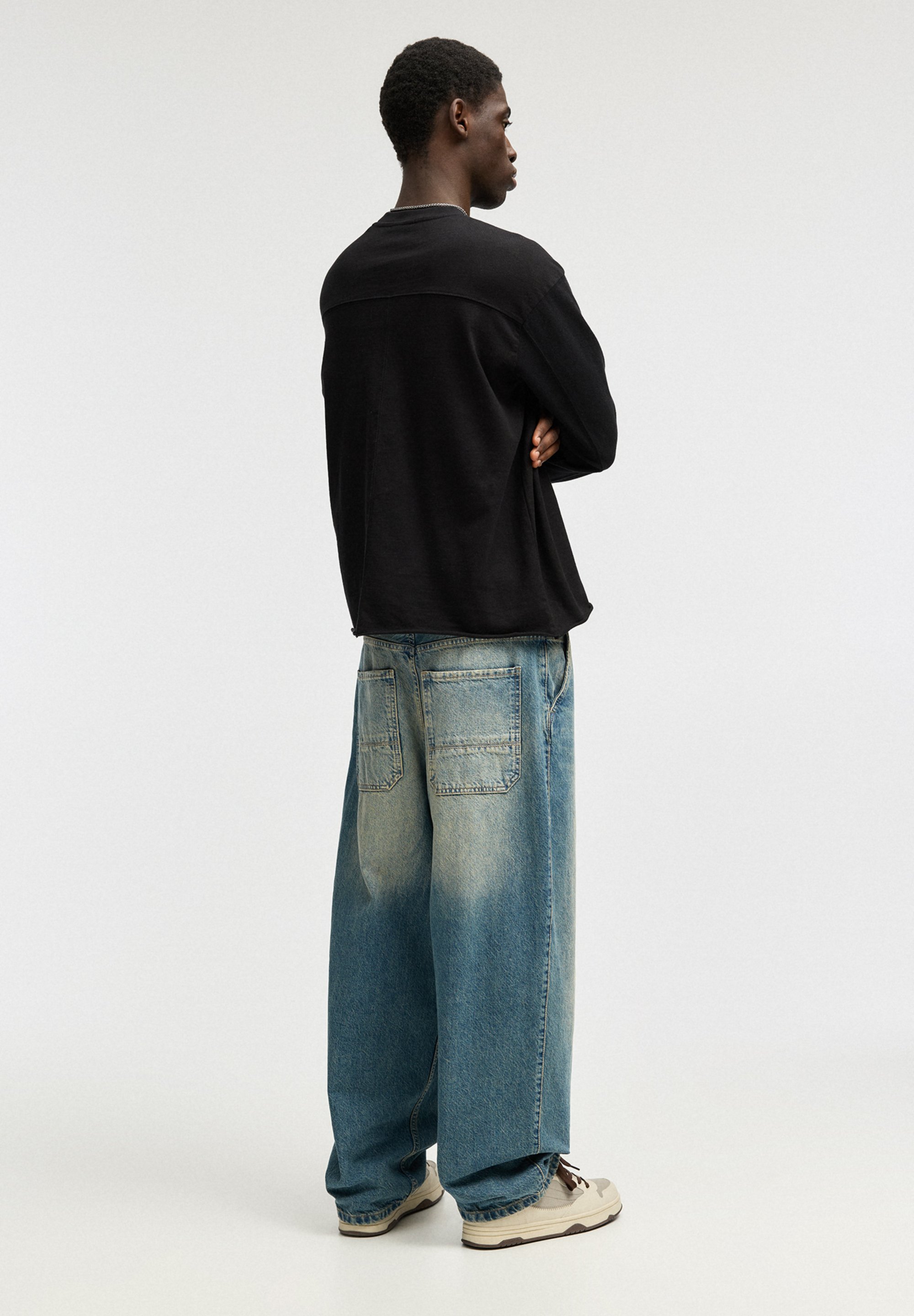 PULL&BEAR SKATER - Relaxed fit jeans - light blue - Zalando