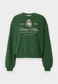 VARSITY CREST - Sportinis megztinis - deep evergreen