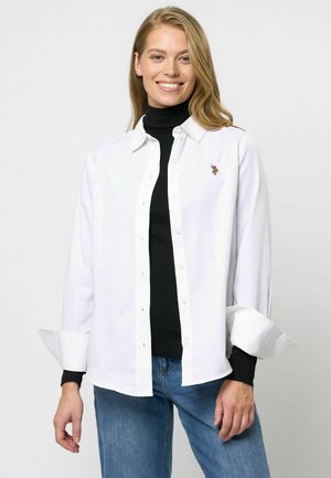 Blúzka so zapínaním na gombíky - white