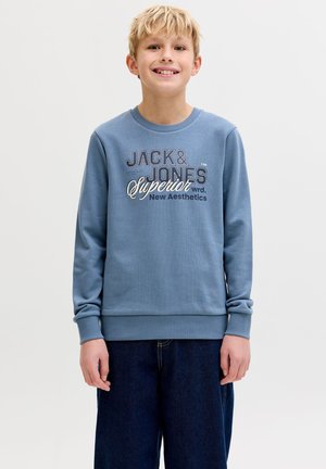 JJELOGO CREW NECK - Sportinis megztinis - blue mirage