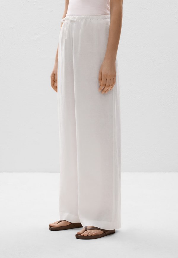 LINEN STRAIGHT-LEG - Stoffhose