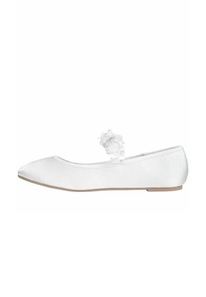 FLOWER MARJANE  - REGULAR FIT - Balerínky s remienkom okolo členku - white
