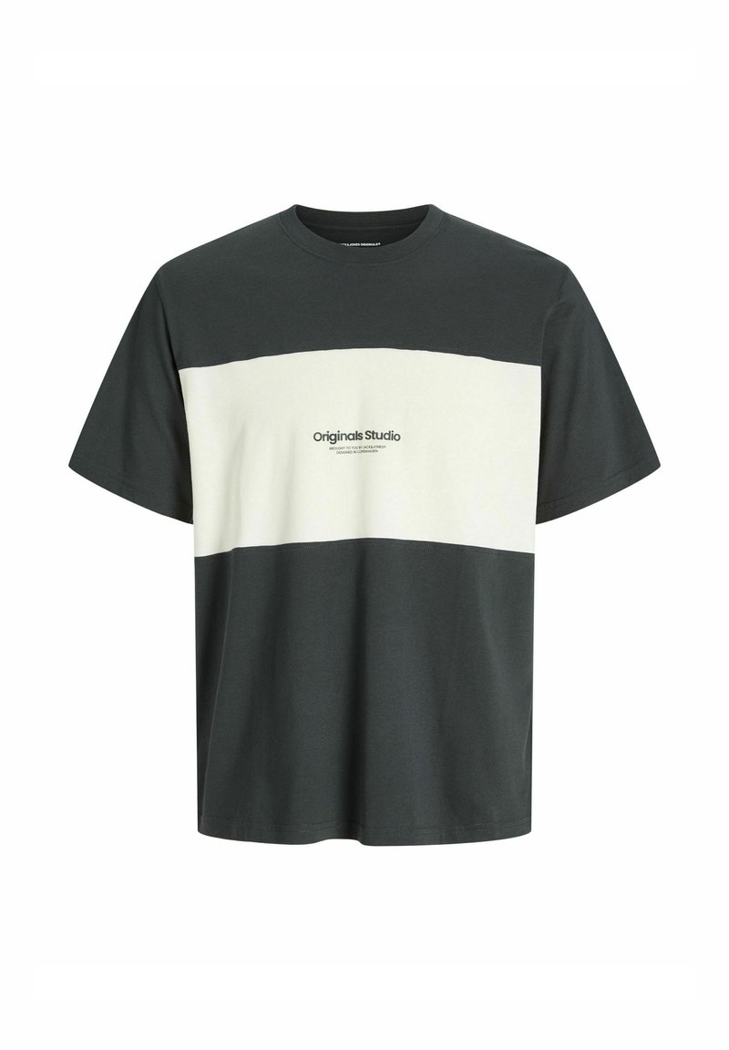 jack & jones T-shirt print donkergroen