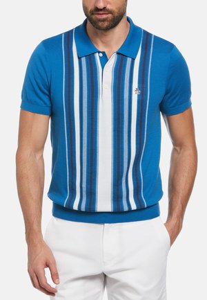 RETRO VERTICAL STRIPE    - Polo - vallarta blue