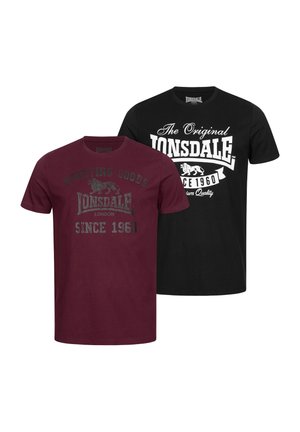 NORMALE PASSFORM  - T-shirts med print - black oxblood