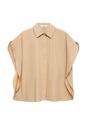 Mango SHORT SLEEVED - Blusa - light brown