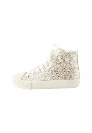 REGULAR FIT - Sneakers hoog - ivory white glitter