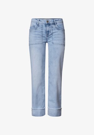 Street One, MID WAIST STRAIGHT LEG JEANS IM CASUAL FIT - Straight leg jeans - ultra bleached random wash