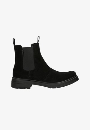 Kotníkové boty na platformě - black