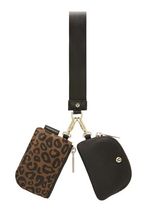 DUAL POUCH WRISTLET - Wallet - leopardo shift midi desert khaki multi night brown gold