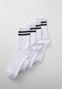 PCCALLY 4 PACK - Ponožky - bright white/black