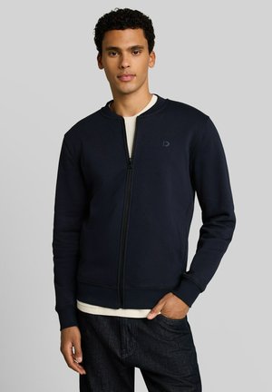 TOM TAILOR DENIM TOM TAILOR DENIM STRICK & SWEATSHIRTS SWEATJACKE MIT BOMBERKRAGEN - Bomberjacks - sky captain blue