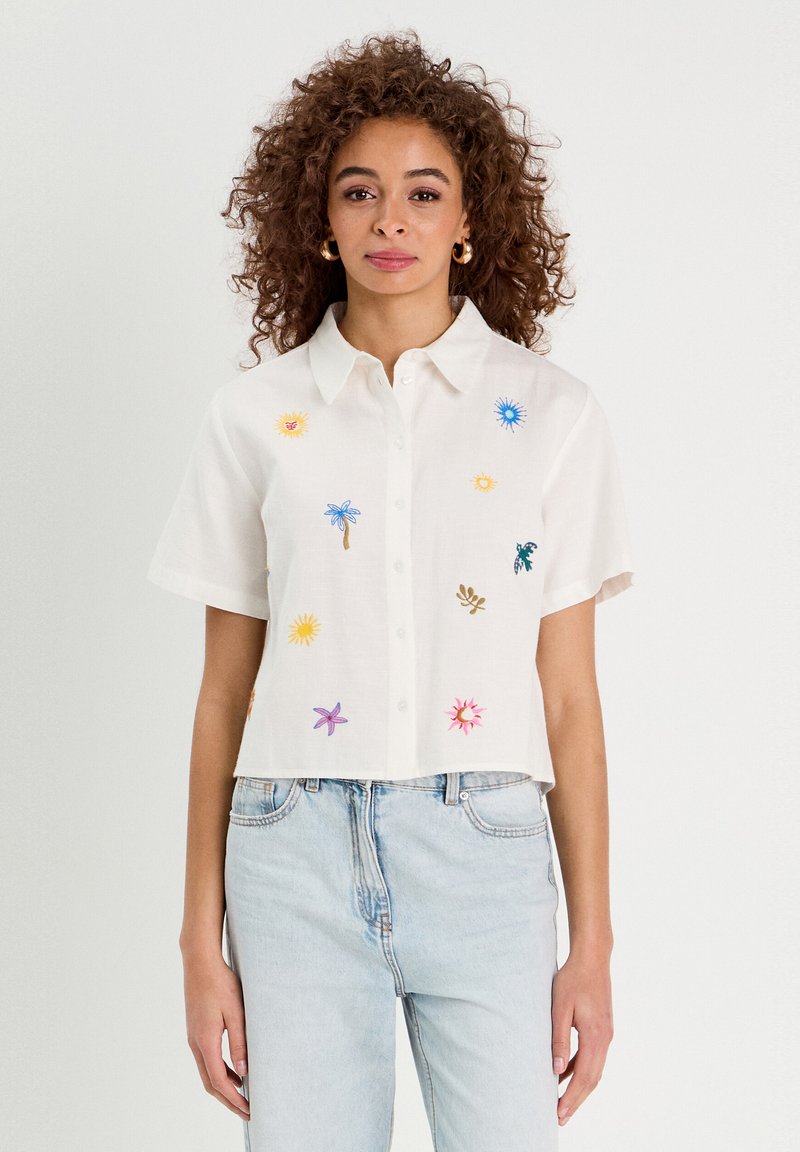 Cache Cache - Button-down blouse - ecru, Enlarge