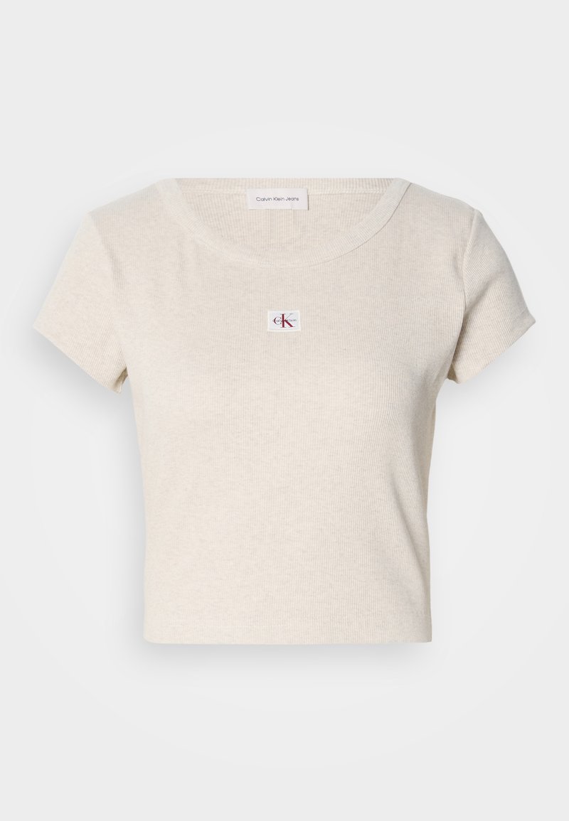 Calvin Klein Jeans T-shirt basic beige Calvin Klein Jeans T-shirt basic beige