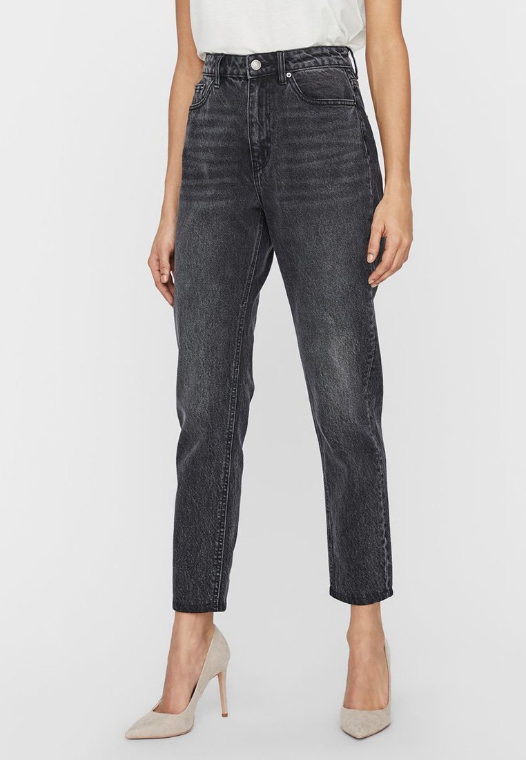 Vero Moda Calças de ganga de perna direita - black