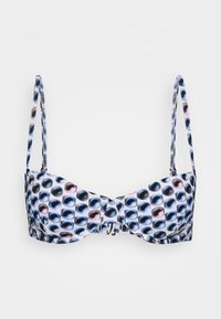 PRINTED UNDERWIRE - Bikiniyläosa - blue