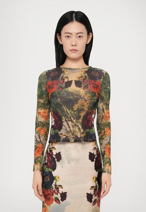 DELAINA CROP - T-shirt à manches longues - forbidden forest