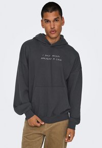 Only & Sons Kapuzenpullover - dunkelgrau