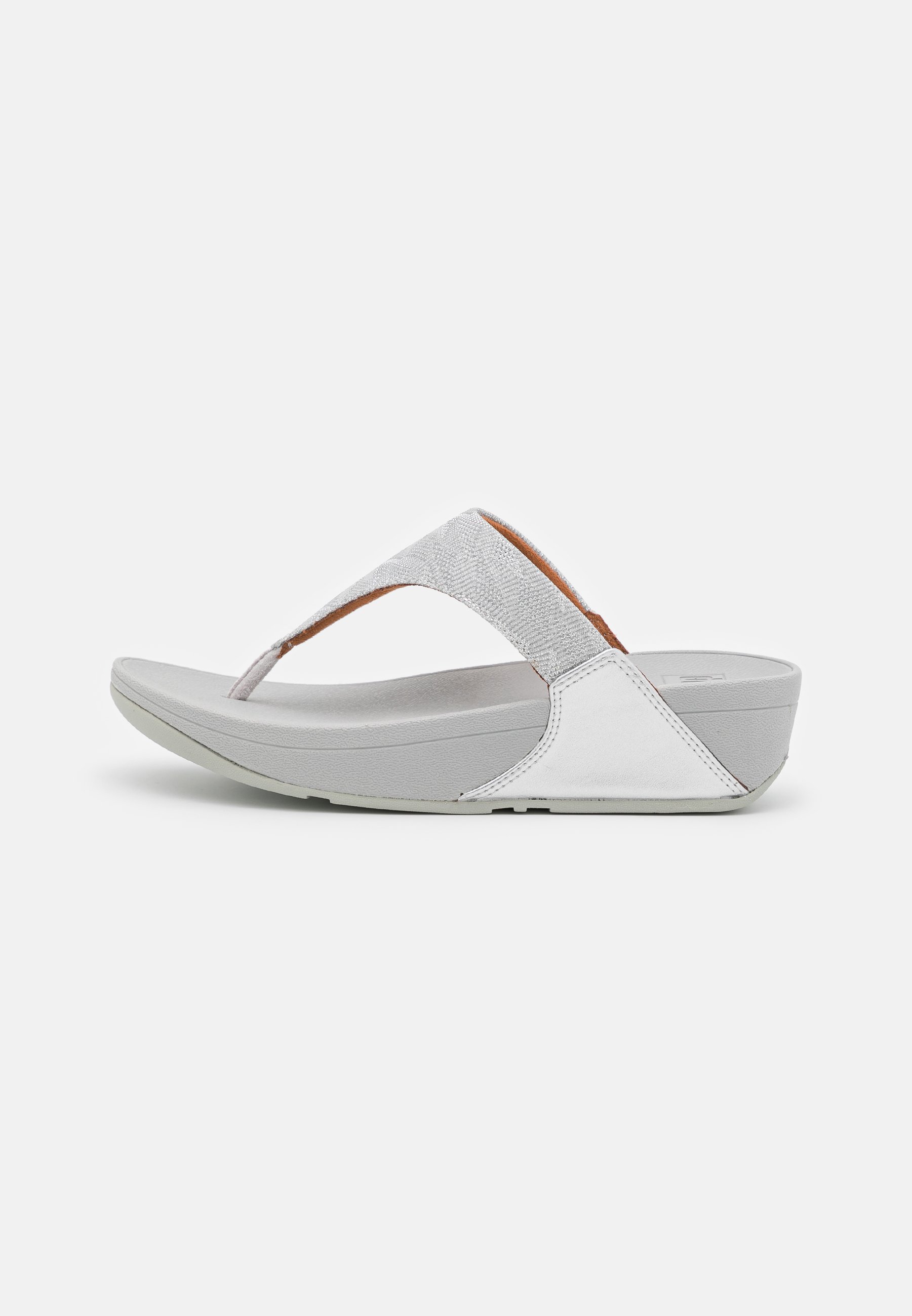 FitFlop LULU GLITZ TOE POST - Teensandalen - silver/zilverkleurig - Zalando .nl