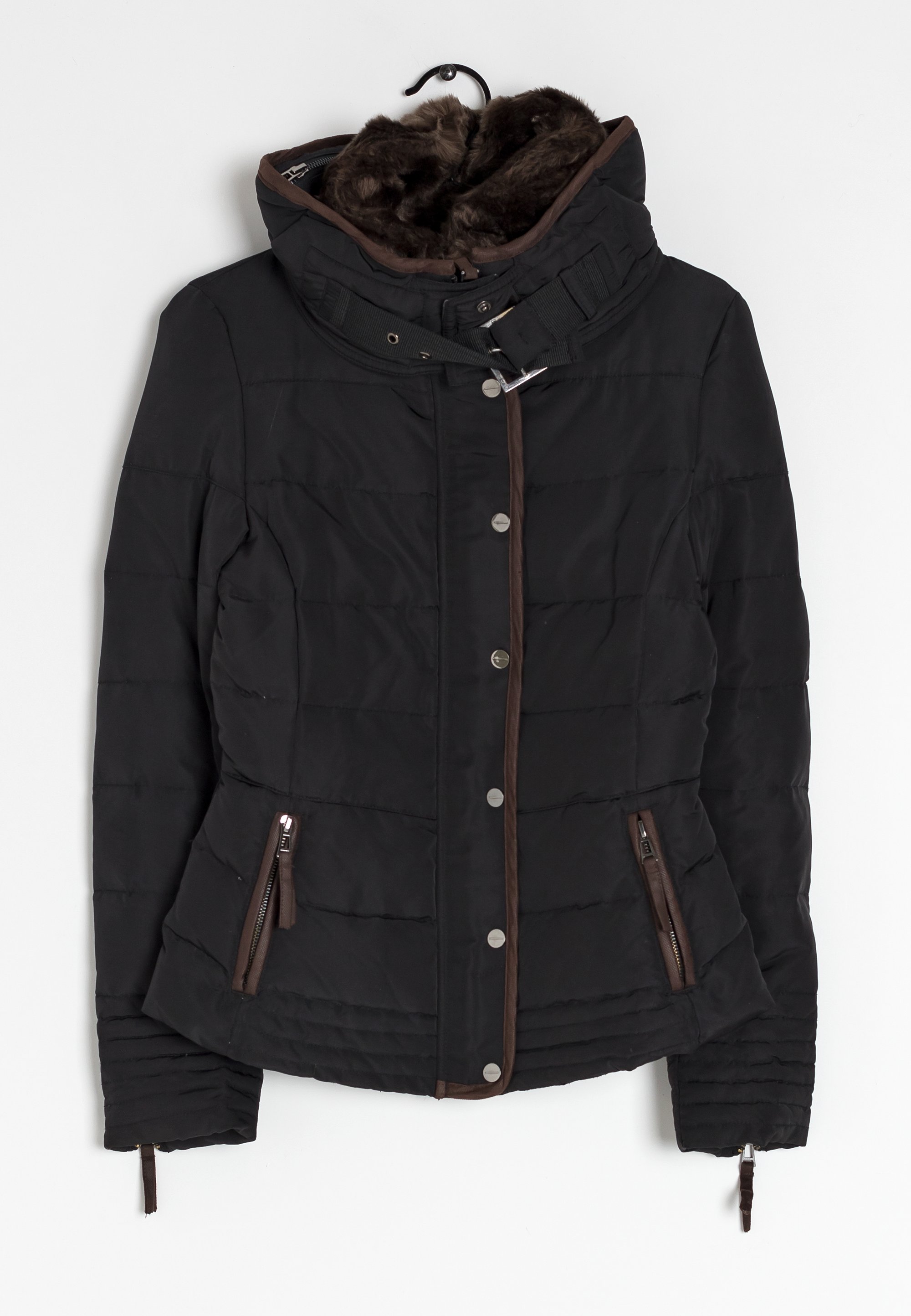 Zara Winterjacke black/schwarz (Pre-owned) Zalando