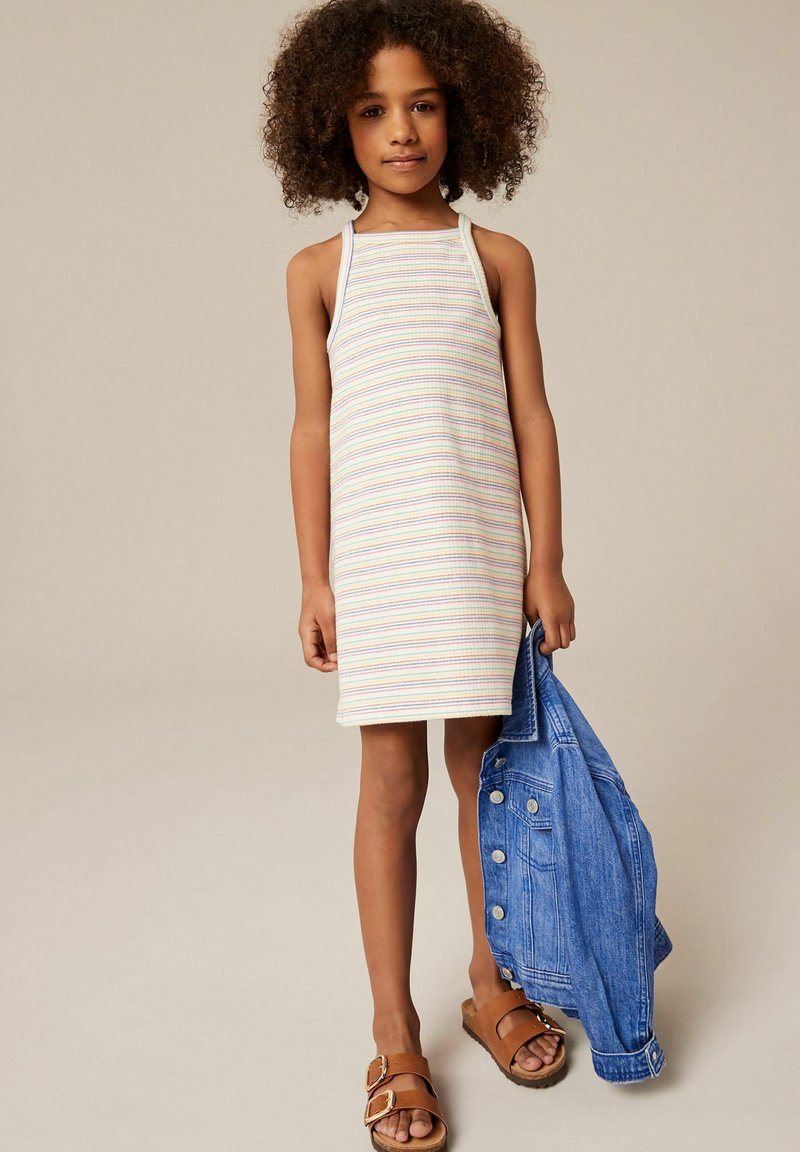Next RACER REGULAR FIT - Stickad klänning - rainbow stripe