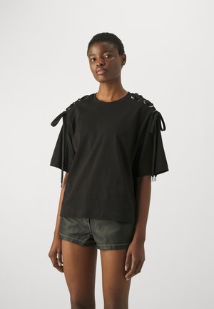 MAVERICK COMPATTO CON STRINGHE - T-shirt imprimé - black