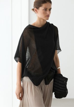 Massimo Dutti SURPLICE - T-Shirt basic - black