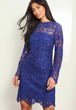 Lipsy PREMIUM LONG SLEEVE MINI - Koktejlové šaty / šaty na párty - blue
