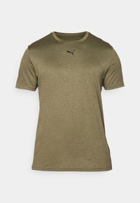 ESSENTIALS CAT TEE SMALL CAT - Spordi T-särk - loden green heather