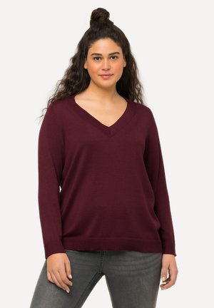 Ulla Popken Maglione - dunkle beere
