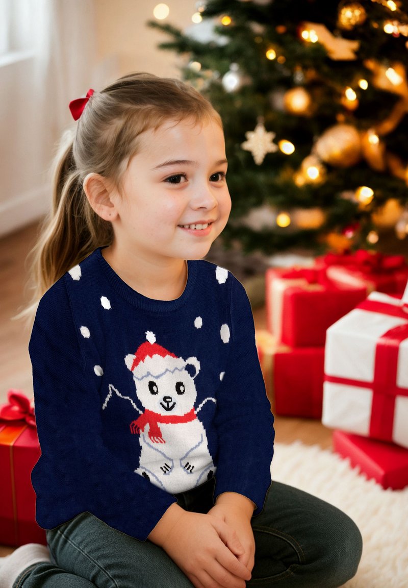 United Labels WINTER EISBÄR UGLY Maglione blau/blu