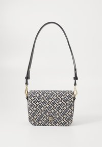 Tommy Hilfiger FLAP CROSSOVER - Handbag - space blue