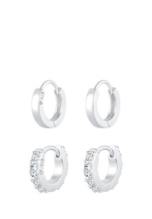 SPARKLING BASIC SET - MIT KRISTALLEN VON SWAROVSKI® - Øreringe - silberfarben