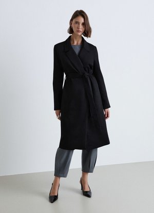 Calliope, CAPOSPALLA TINTA UNITA - Trench - ultrablack