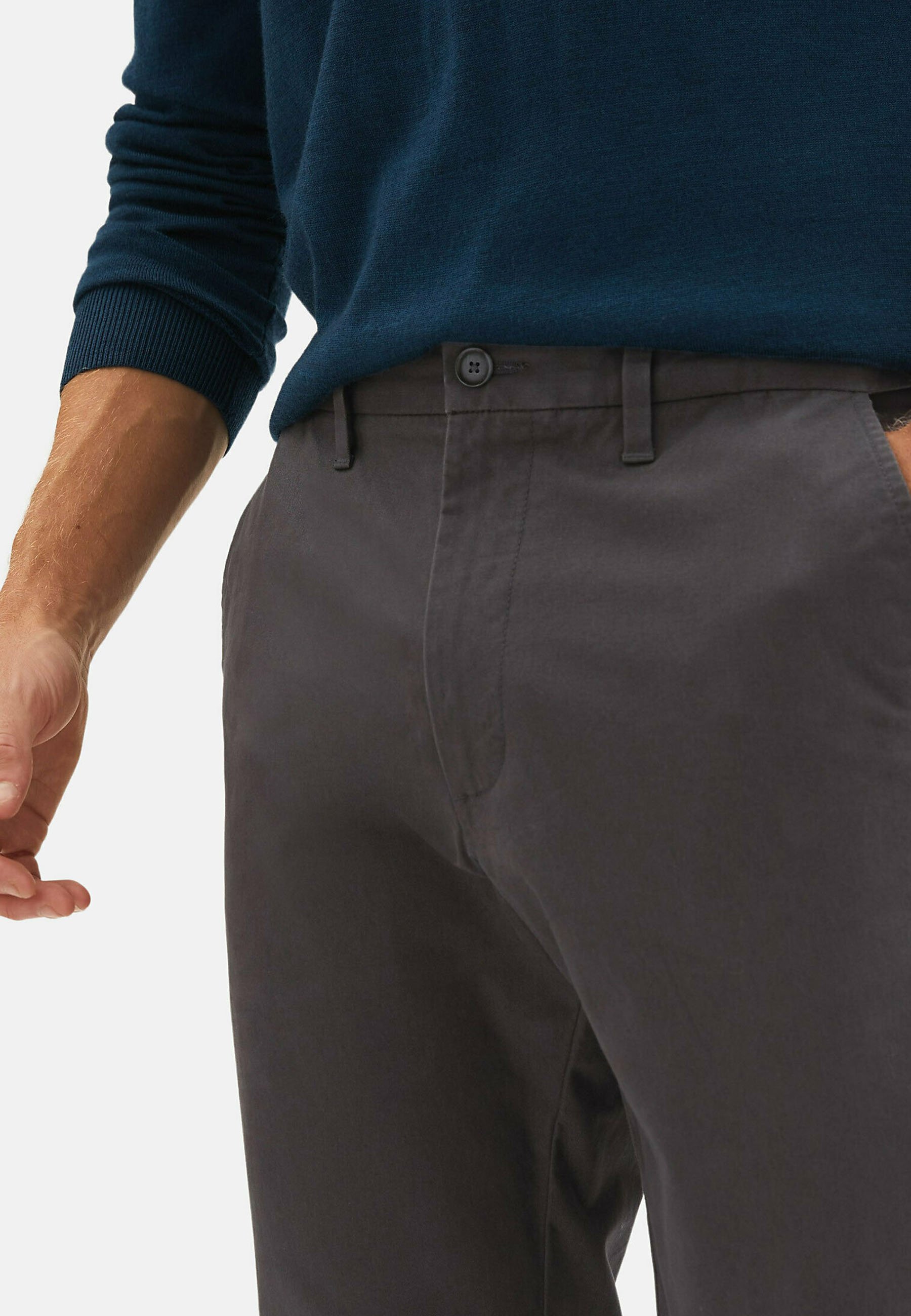 STRETCH - Trousers - dark charcoal 