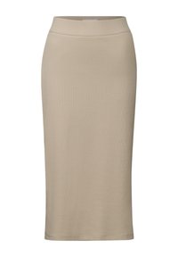 STRUKTUR - Bleistiftrock - beige