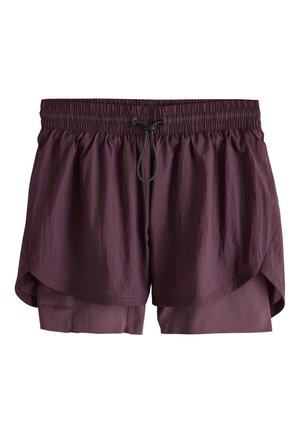 Next, HIGH WAISTED 2-IN-1 SPORT SHORTS.  - REGULAR FIT - Short 2 en 1 - plum purple
