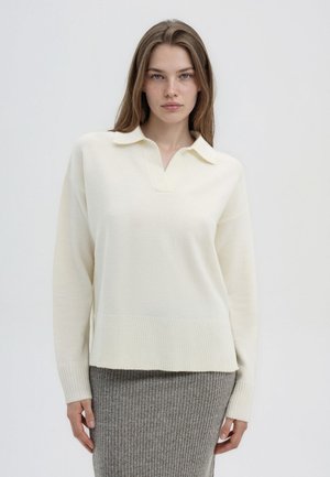 Terranova, MAGLIA TINTA UNITA - Maglione - bianco lana