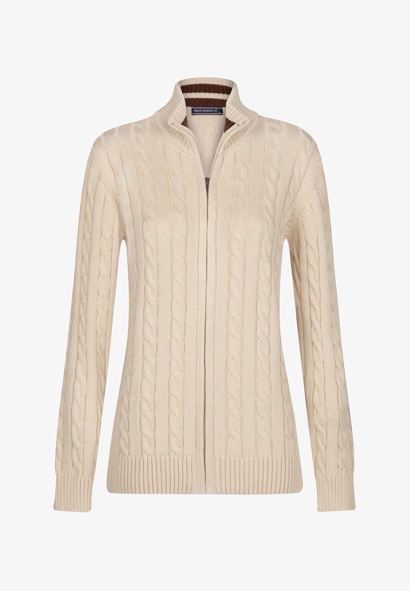 Felix Hardy CABLE - Strickjacke - beige