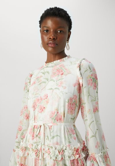 Needle & Thread SUMMER POSY ROUND NECK MICRO MINI DRESS 2 IN 1 - Robe de soirée - moonshine/coral
