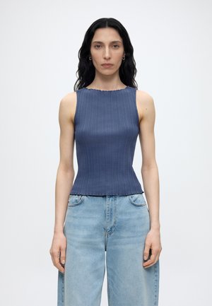 Scotch & Soda STRUCTURED RIB TANK - Débardeur - oceana