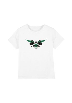 Cotton Soul, HARRY POTTER SLYTHERIN CAPTAIN UNISEX - Print T-shirt - white