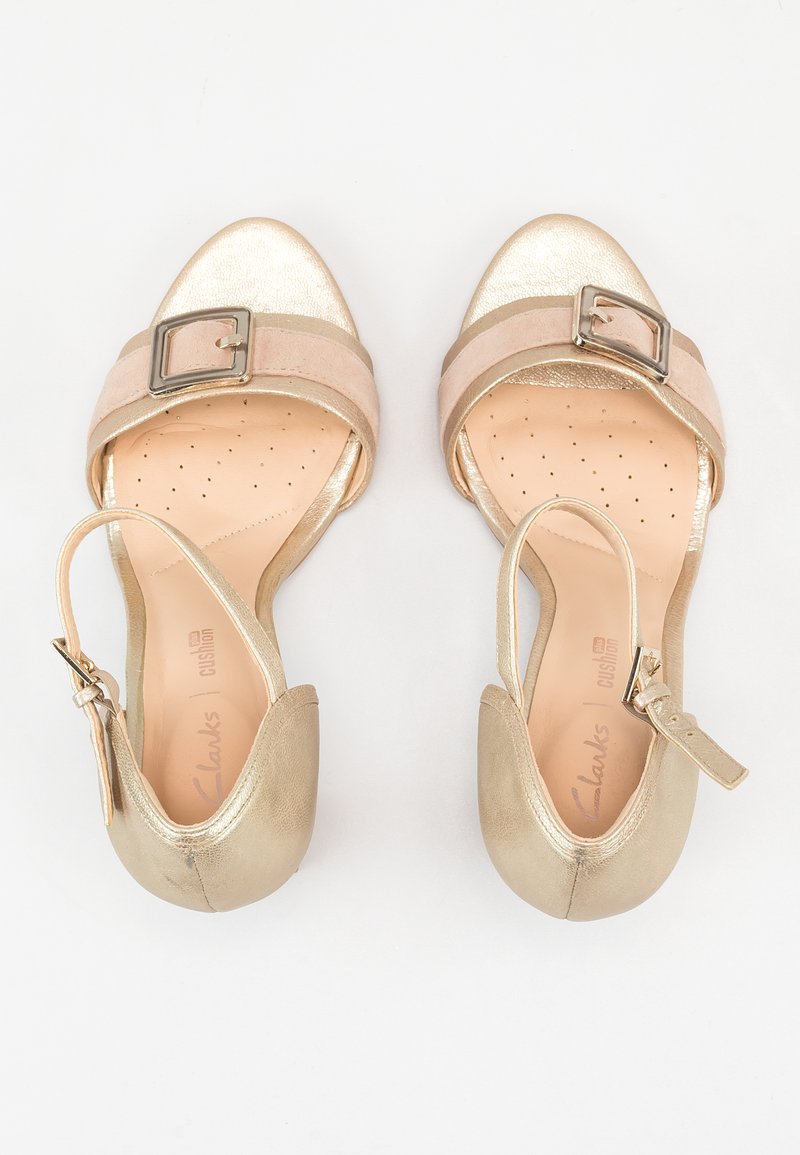 Clarks Sandalias CuÃ±a Sandalias Negras Piel CuÃ±a Sandalia Con - Main Image