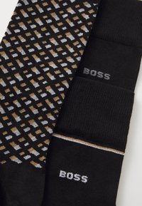 BOSS GIFT MONOGRAM 4 PACK - Ponožky - black