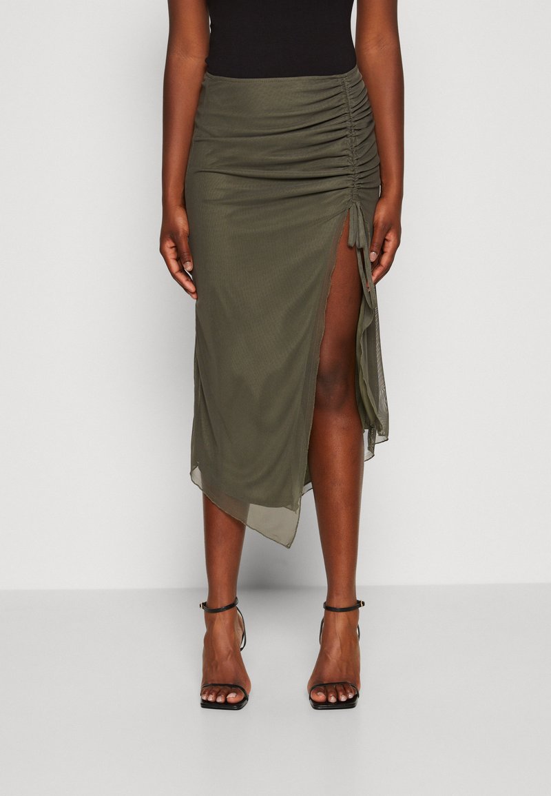 WAL G. RORO MIDI SKIRT Pencil skirt khaki green/khaki Zalando.de