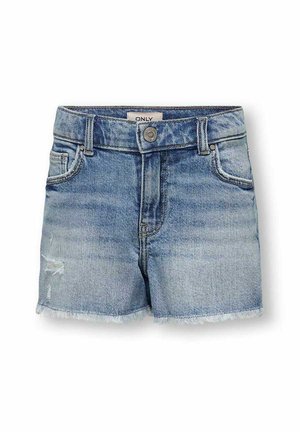 DETAILREICHE - Denim shorts - light blue denim