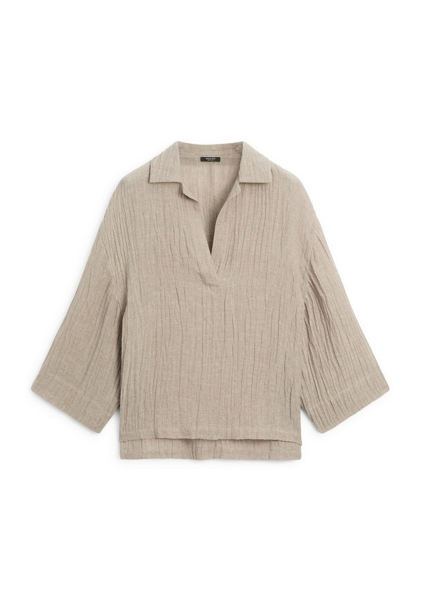 FLOWING OPEN-NECK - Blouse - beige3