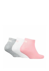 Puma PACK OF 3 - Calcetines - grau weiß rosa